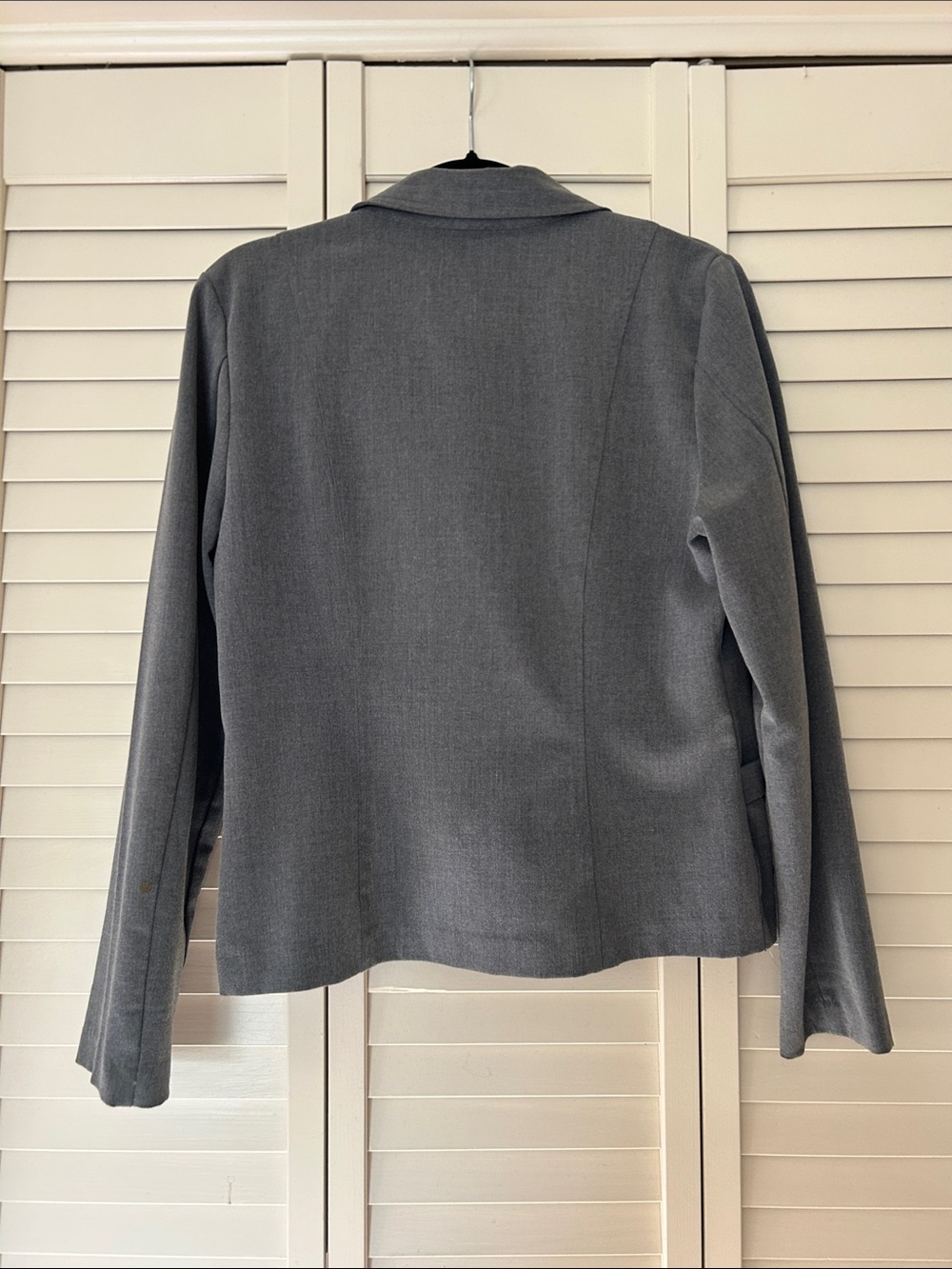 Retro Early 00s Star City Charcoal Blazer with Soft Pink Lining Size Medium - Picture 2 of 7